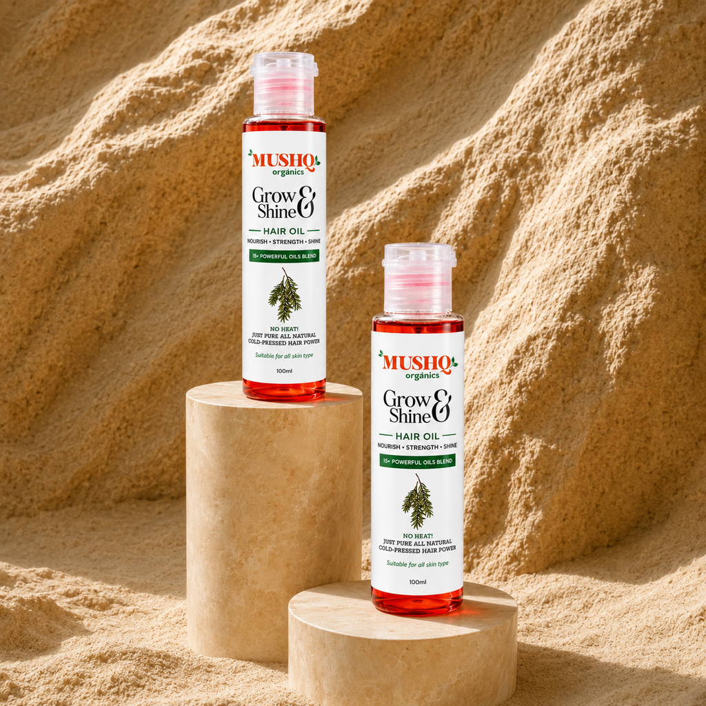MUSHQ Grow & Shine Hair Oil – Nourish, Strength & Shine