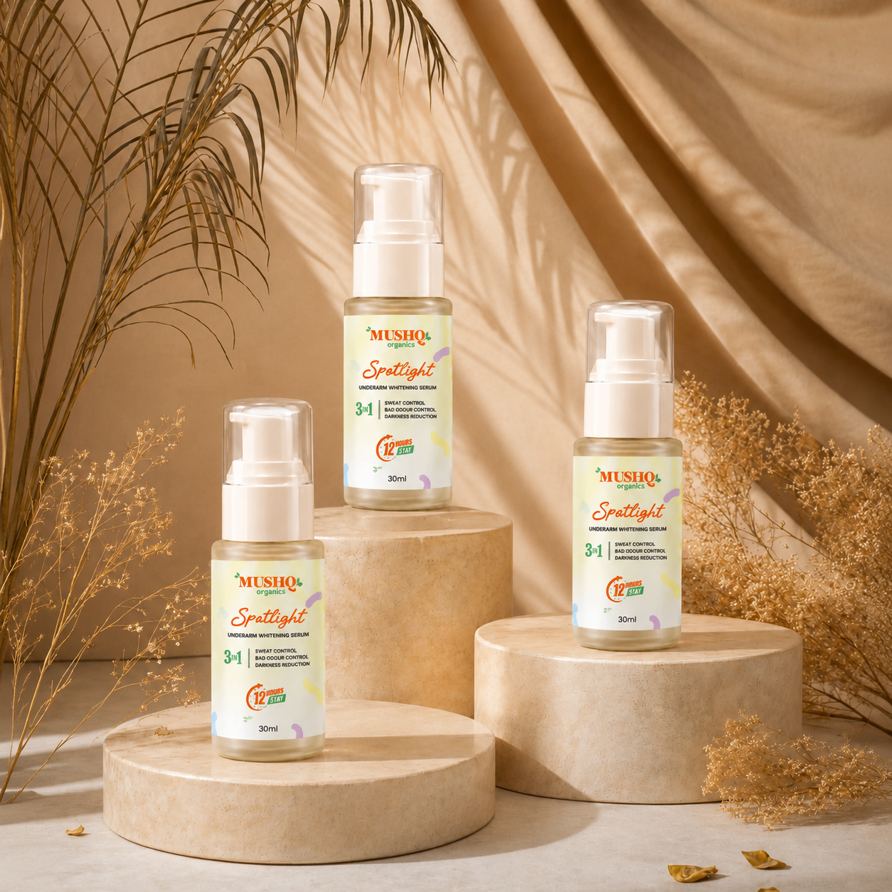 MUSHQ Organics Spotlight Serum – Sweat, Odour & Darkness Control